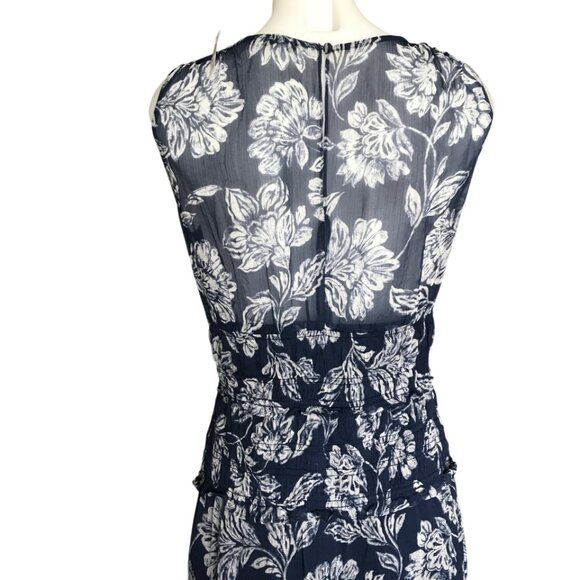 Madewell Sheer V-Neck Maxi Dress in Floral size 2 FLAWED - Picture 8 of 14